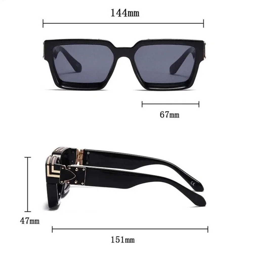 Mens Hip Hop Sunglasses Modern Designer‎ Fashion Shades Gray Marble Frame Classy
